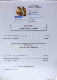 tarif consultation dieteticienne